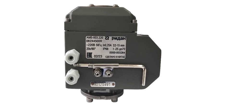 Ридан 082X4532R — Затвор дисковый PN16, DN65, диск — чугун, с электроприводом 220В 082x4532r