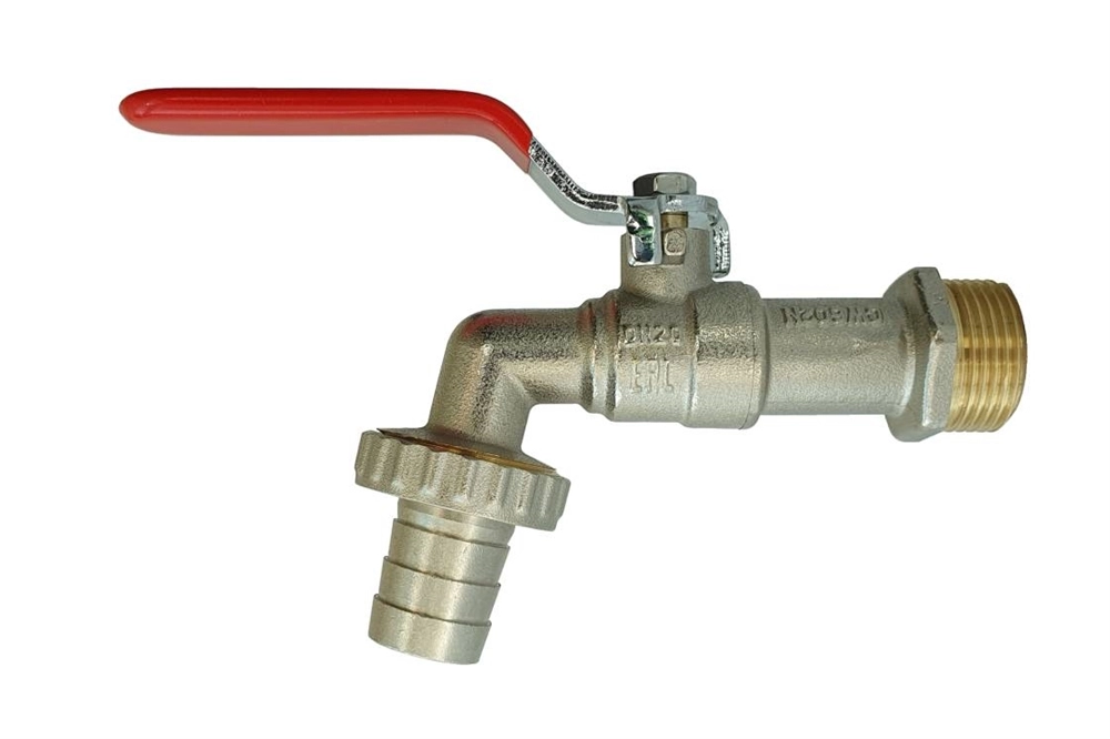 Ридан BVR-CR 065B8300RG — Кран шаровой ГОСТ спускной под шланг PN10 DN15; Т -20 ℃ ...+95 ℃; материал корпуса латунь 065b8300rg