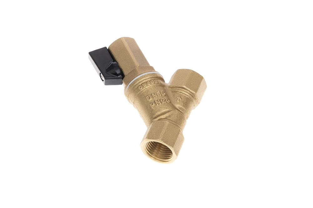 FVR-DR 065B8341R — Фильтр сетчатый со сливным краном DN15, PN25, Т от -20 °С...130 °С; материал корпуса латунь CW602N 065b8341r