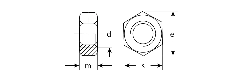 ЗУБР  ГОСТ ISO 4032-2014, кл. пр. 6, M5, цинк, 45 шт, шестигранная гайка (303556-05) 303556-05