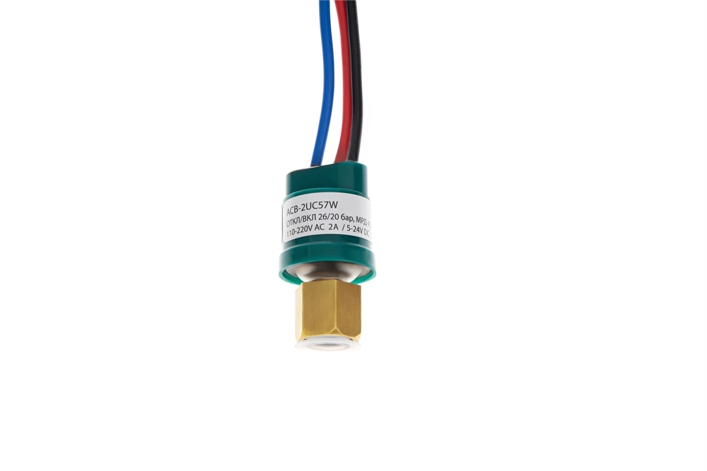 Ридан 061F9055R — Реле давления картриджное ACB-2UC57W, штуцер с накидной резьбой 1/4" SAE с депрессором, кабель 1 м 061f9055r