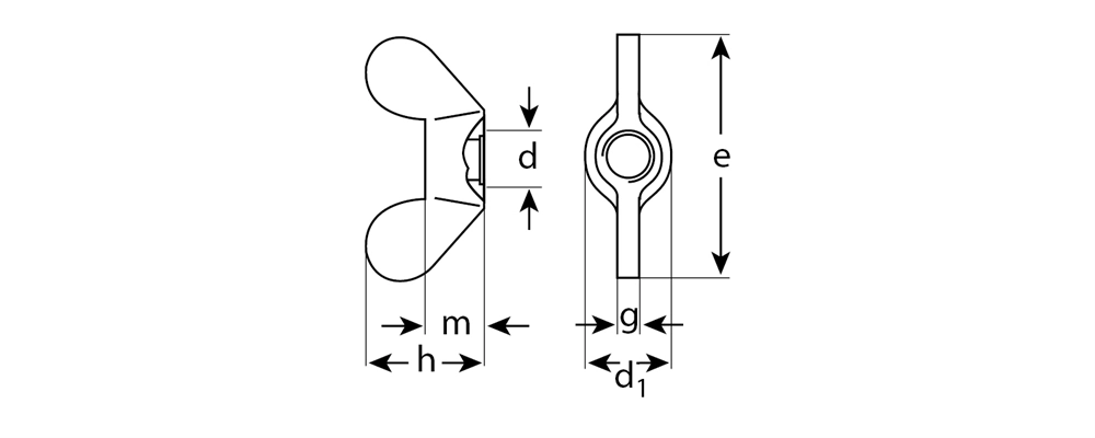 ЗУБР  DIN 315, M8, цинк, 5 кг, барашковая гайка (303730-08) 303730-08