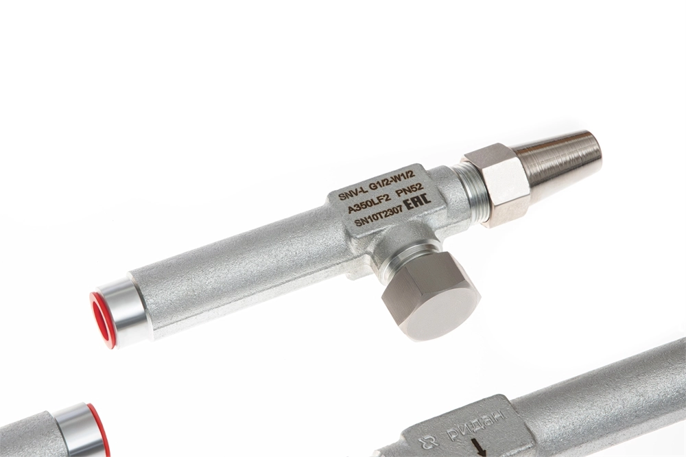 Ридан 148B3767R — Игольчатый запорный клапан SNV-L G1/2""- W1/2 L100 ANG с ниппелем DN 6 148b3767r
