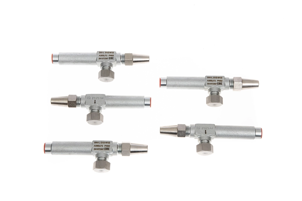 Ридан 148B3770R — Игольчатый запорный клапан SNV-L G1/2""- W1/2 L100 ANG с ниппелем DN 6 148b3770r