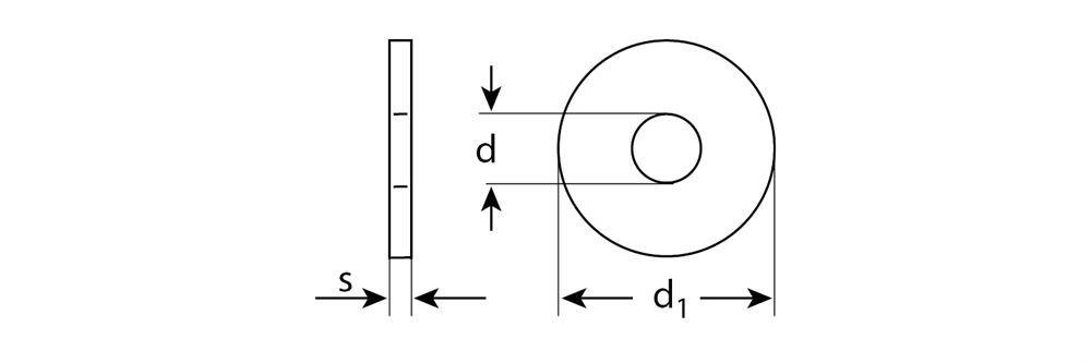 ЗУБР  DIN 9021, 14 мм, цинк, 5 кг, кузовная шайба (303820-14) 303820-14