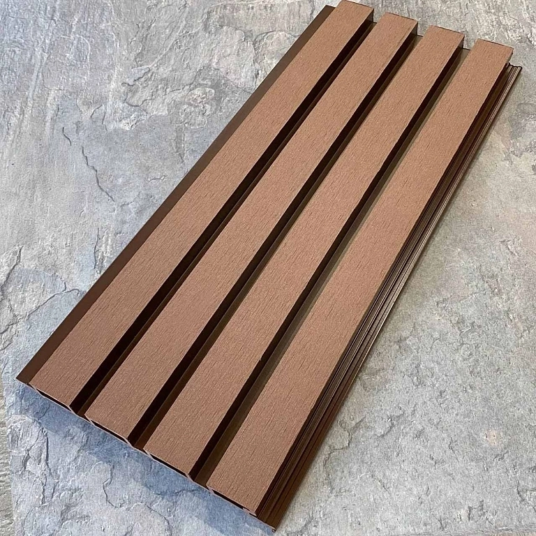 Фасадная реечная панель EasyDecking  Вуд-Икс 219х26х3010 Коричневый Шлифованная LT 26934