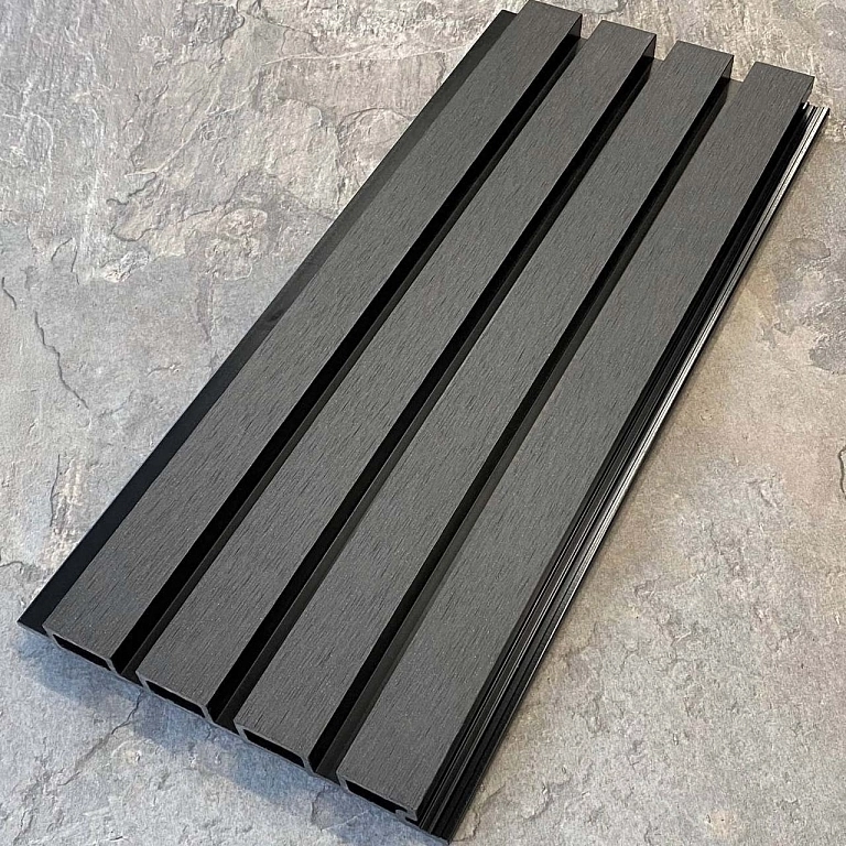 Фасадная реечная панель EasyDecking Вуд-Икс 219х26х3010 Черное дерево Шлифованная LT 26936