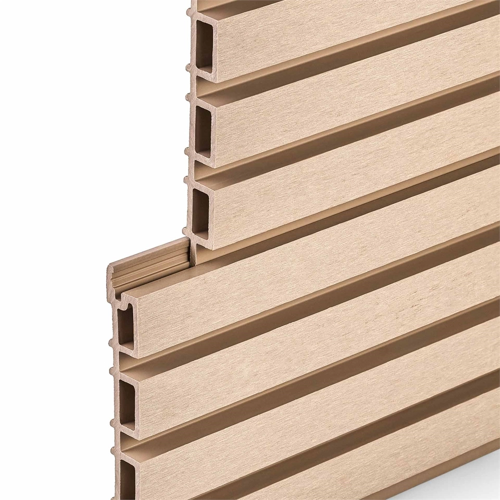 Фасадная реечная панель EasyDecking Вуд-Икс 219х26х3010 Бежевый Шлифованная LT 27471