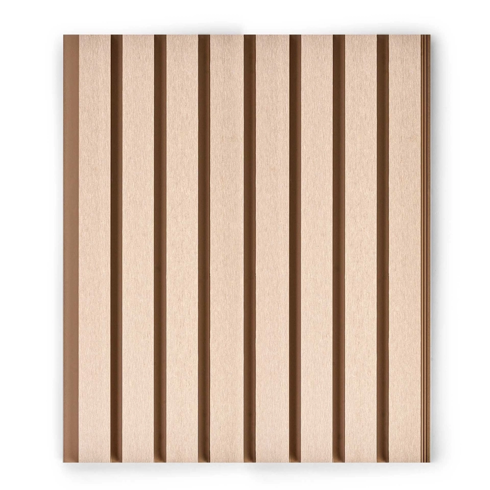 Фасадная реечная панель EasyDecking Вуд-Икс 219х26х3010 Бежевый Шлифованная LT 27471