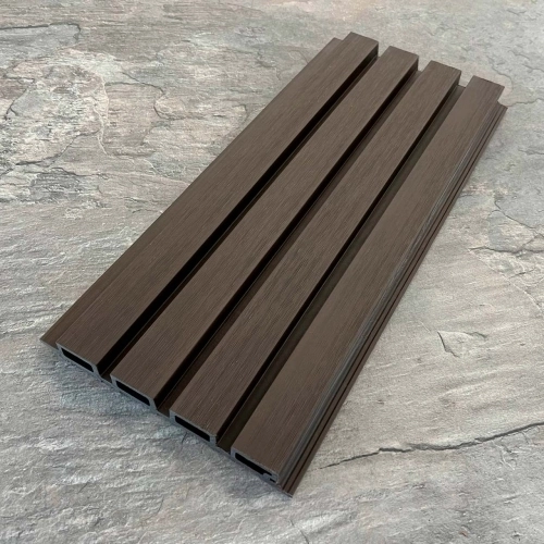 Фасадная реечная панель EasyDecking Ко-Экструзия 219х26х4010 Каштан LT 33574