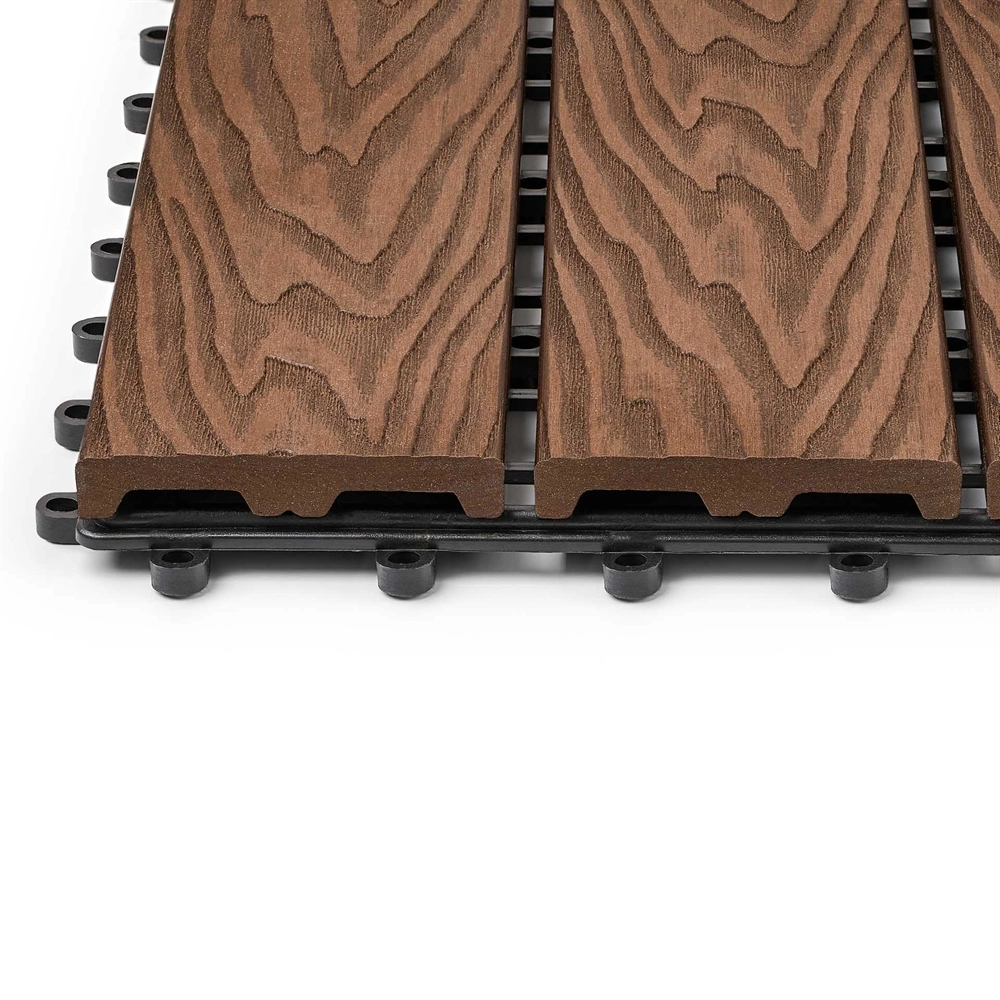 Садовая плитка EasyDecking 300х300х21 Венге (в 1 уп. - 11 шт., 1 м2) LT 33839