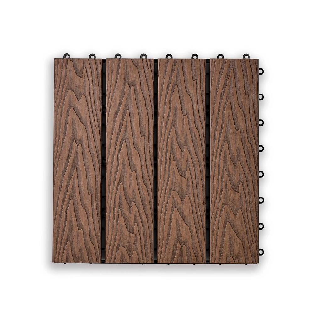 Садовая плитка EasyDecking 300х300х21 Венге (в 1 уп. - 11 шт., 1 м2) LT 33839