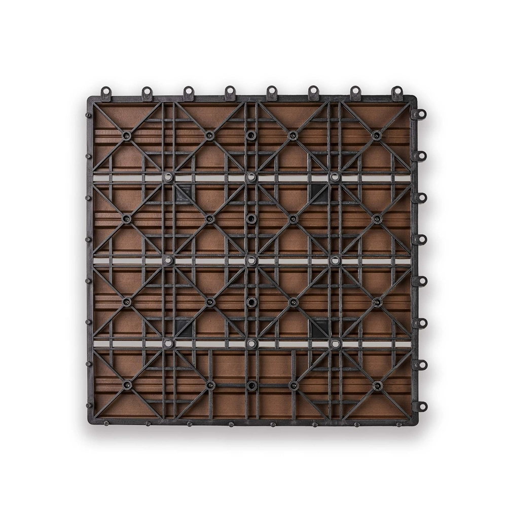 Садовая плитка EasyDecking 300х300х21 Венге (в 1 уп. - 11 шт., 1 м2) LT 33839