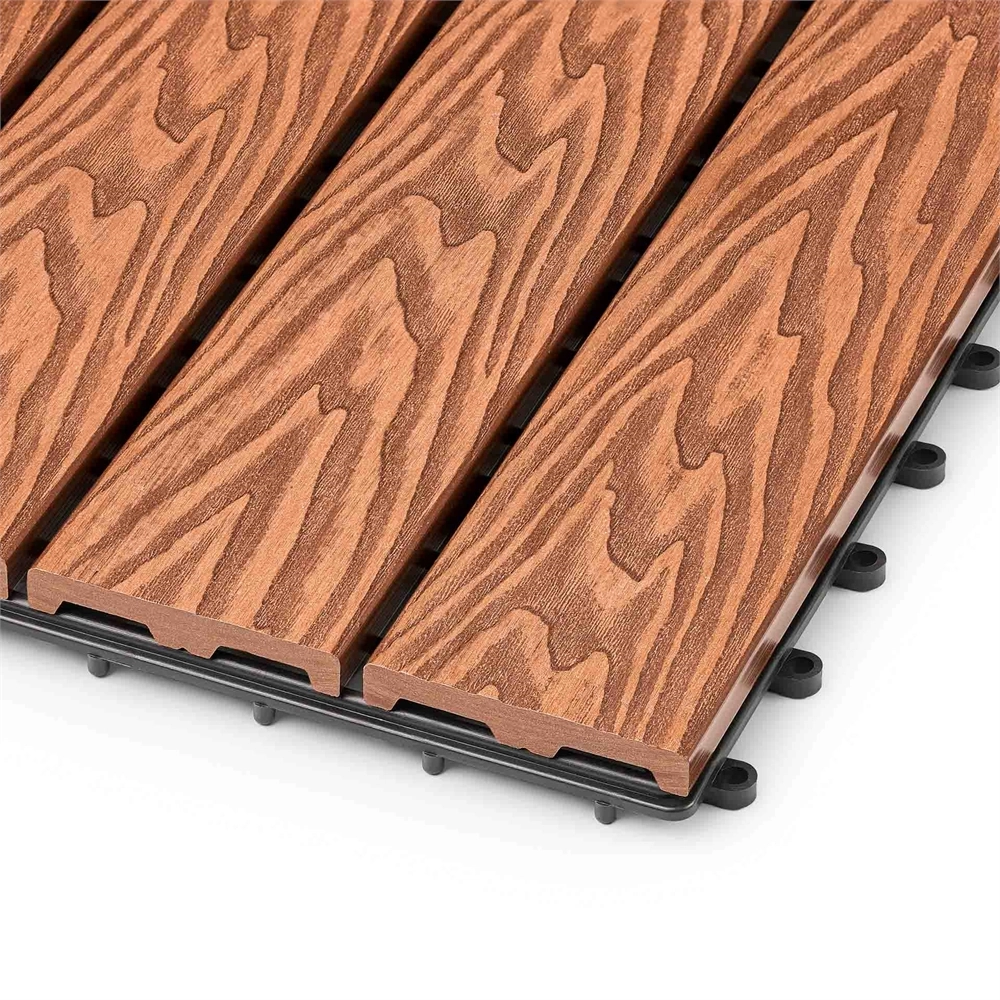 Садовая плитка EasyDecking 300х300х21 Коричневый (в 1 уп. - 11 шт., 1 м2) LT 33840