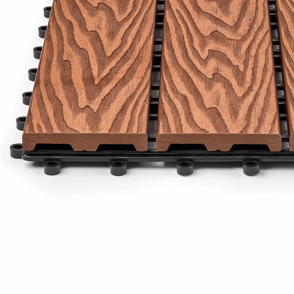 Садовая плитка EasyDecking 300х300х21 Коричневый (в 1 уп. - 11 шт., 1 м2) LT 33840