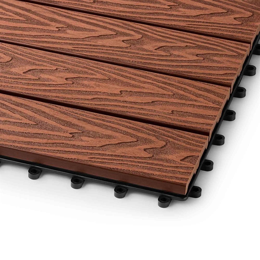 Садовая плитка EasyDecking 300х300х21 Коричневый (в 1 уп. - 11 шт., 1 м2) LT 33840