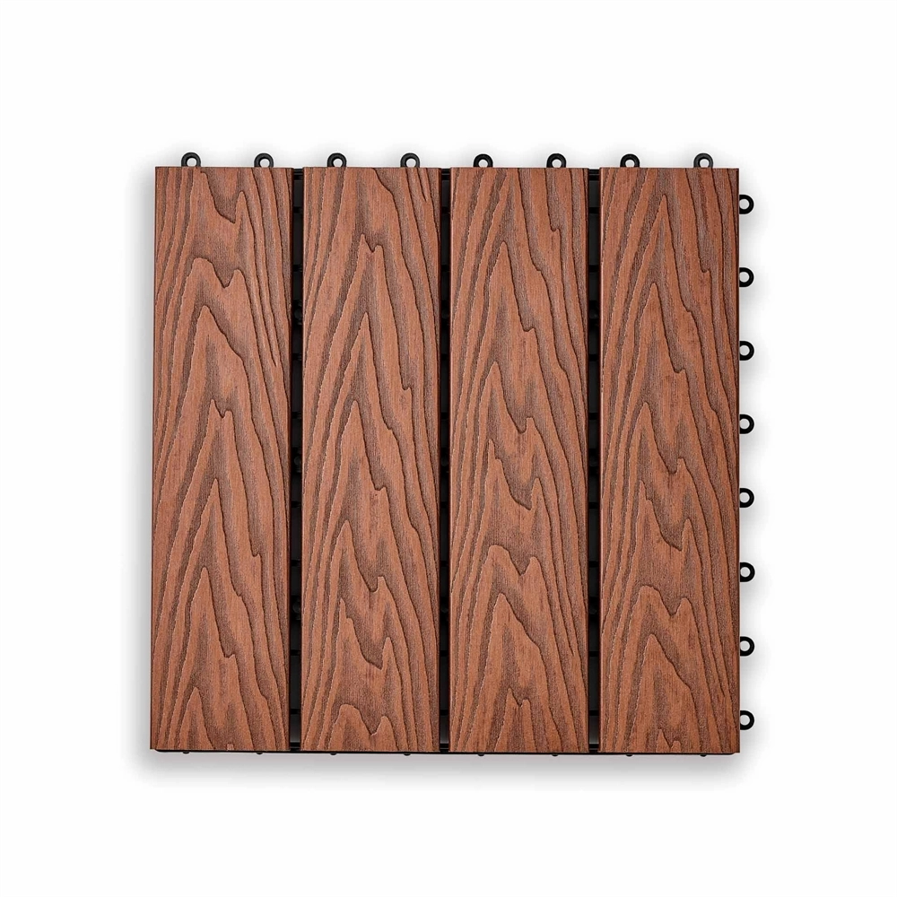 Садовая плитка EasyDecking 300х300х21 Коричневый (в 1 уп. - 11 шт., 1 м2) LT 33840