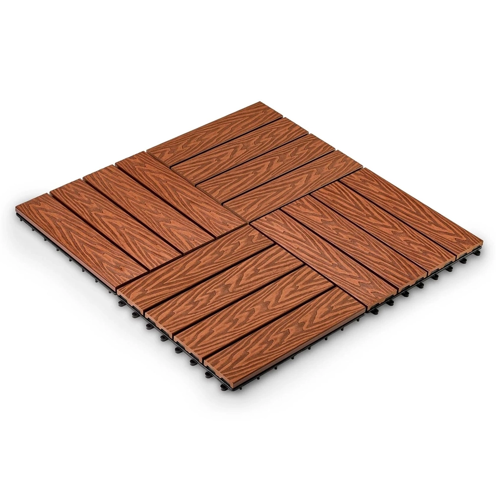 Садовая плитка EasyDecking 300х300х21 Коричневый (в 1 уп. - 11 шт., 1 м2) LT 33840
