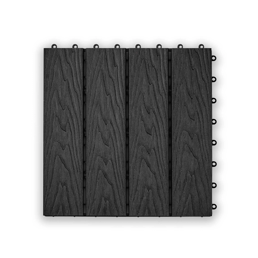 Садовая плитка EasyDecking 300х300х21 Черное дерево (в 1 уп. - 11 шт., 1 м2) LT 33841