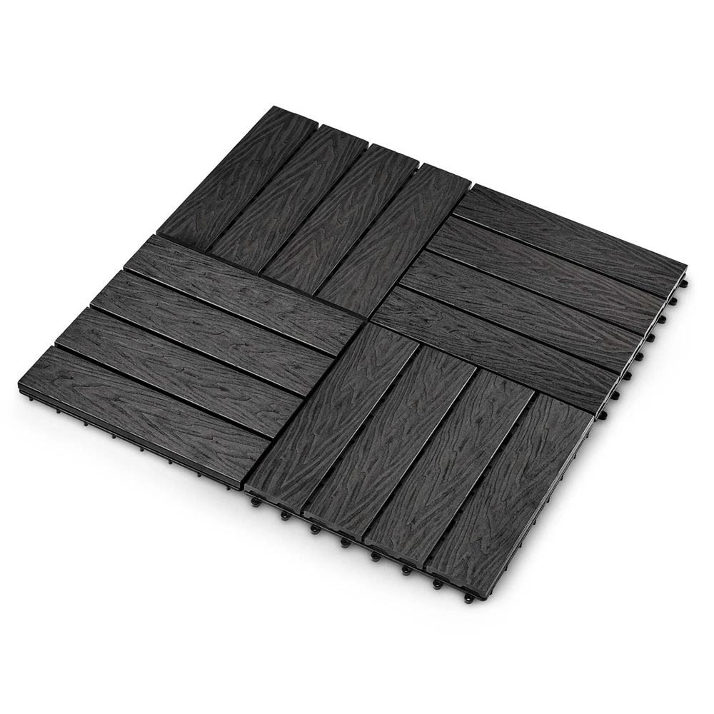 Садовая плитка EasyDecking 300х300х21 Черное дерево (в 1 уп. - 11 шт., 1 м2) LT 33841