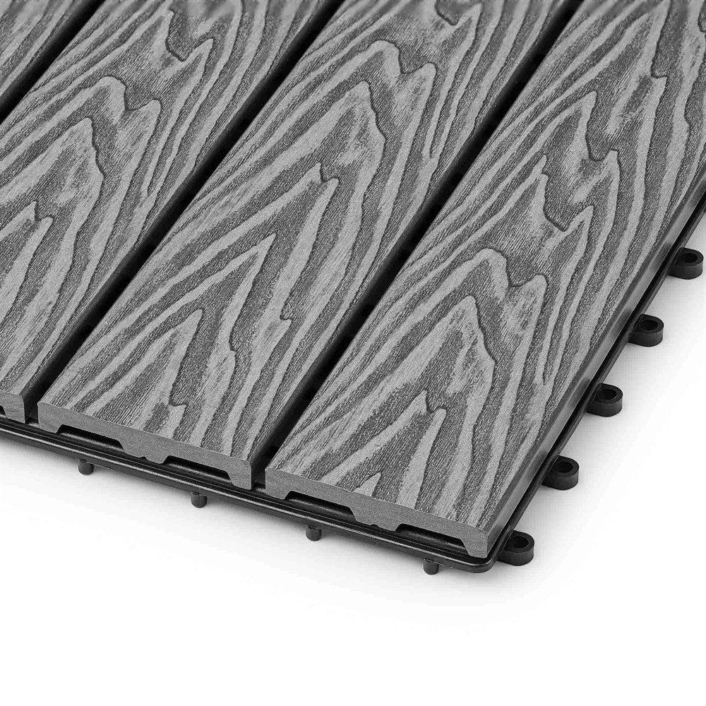 Садовая плитка EasyDecking 300х300х21 Серый (в 1 уп. - 11 шт., 1 м2) LT 33842