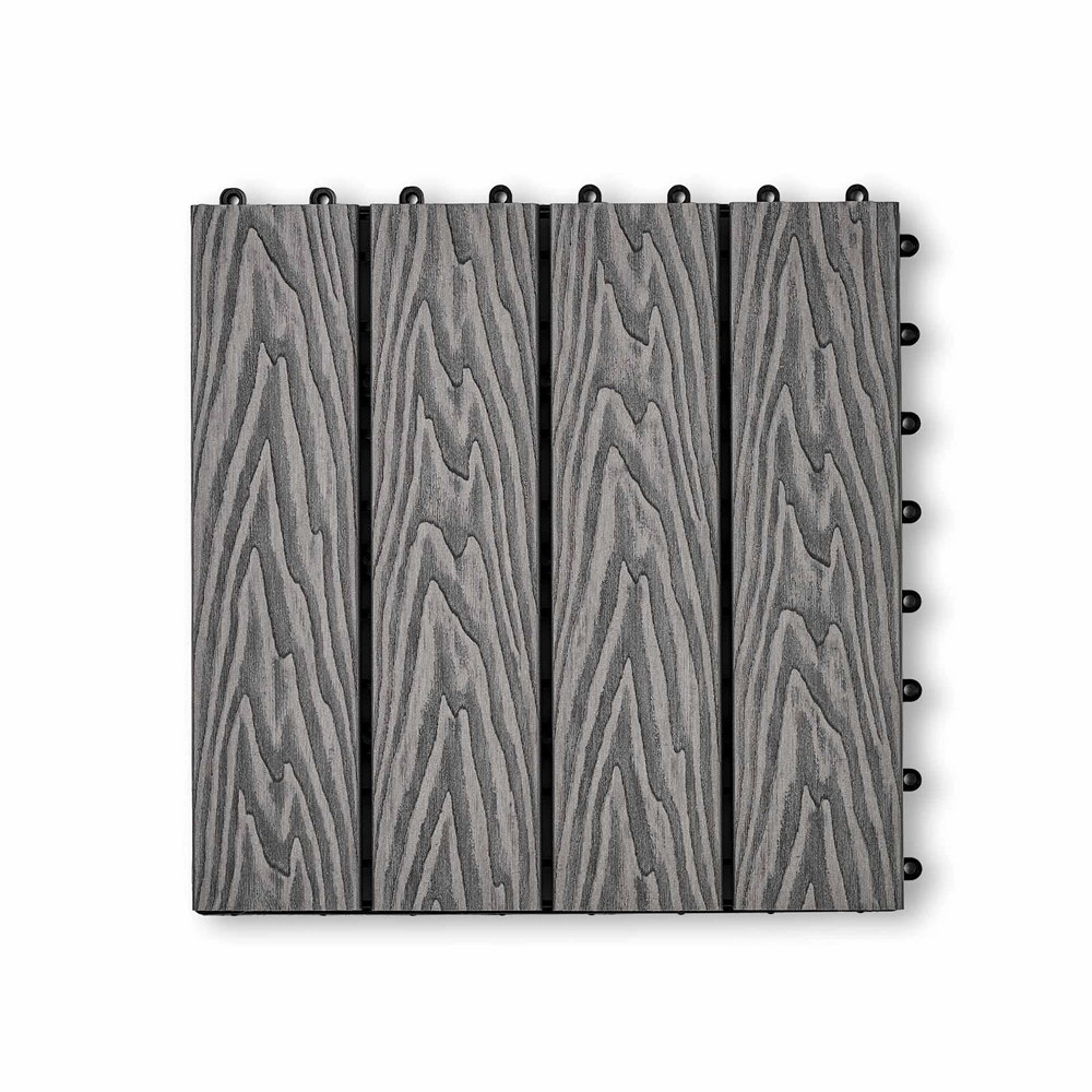 Садовая плитка EasyDecking 300х300х21 Серый (в 1 уп. - 11 шт., 1 м2) LT 33842