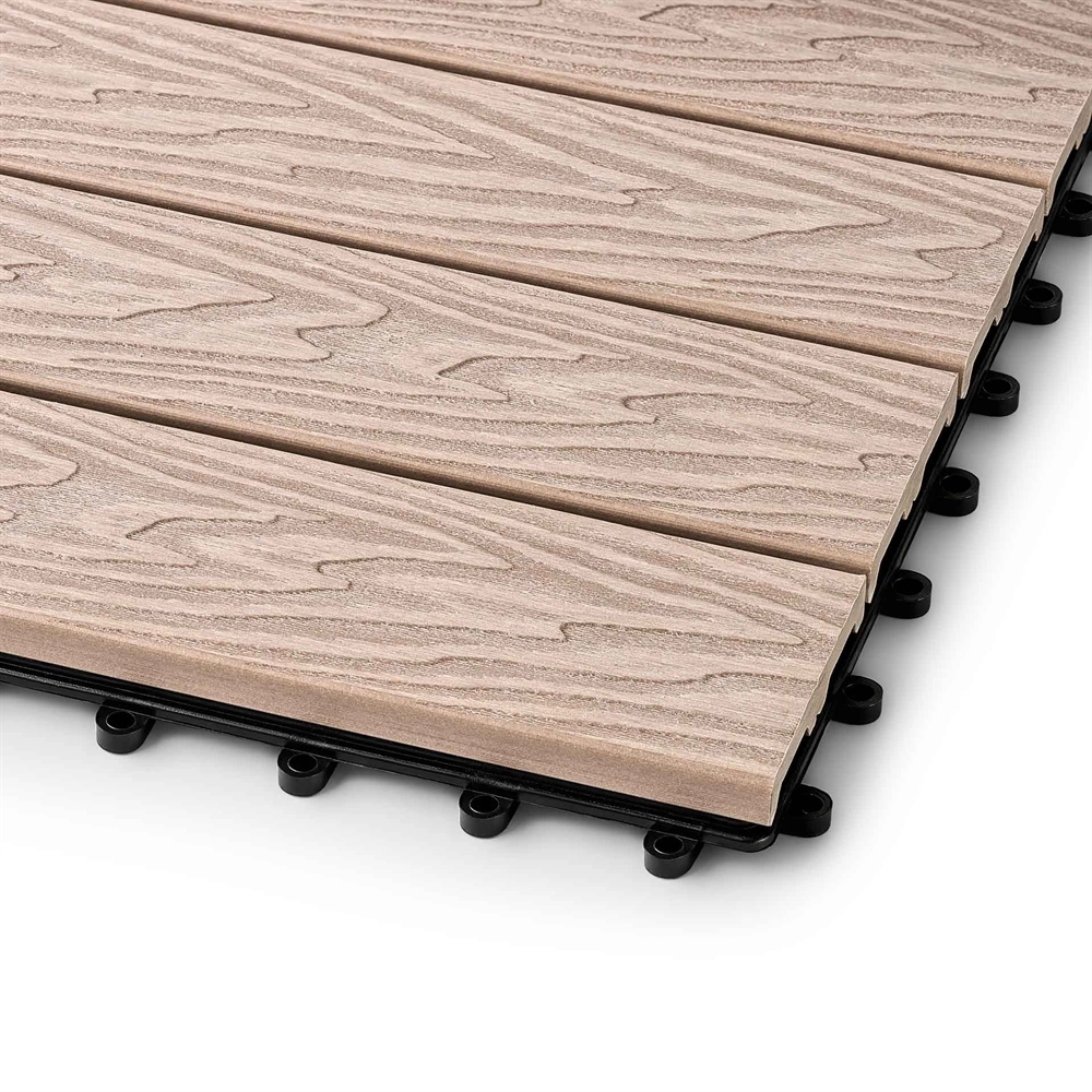 Садовая плитка EasyDecking 300х300х21 Бежевый (в 1 уп. - 11 шт., 1 м2) LT 33843