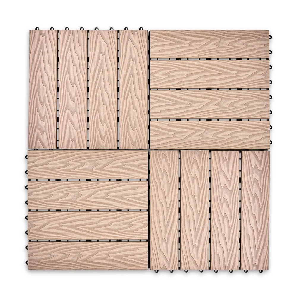 Садовая плитка EasyDecking 300х300х21 Бежевый (в 1 уп. - 11 шт., 1 м2) LT 33843