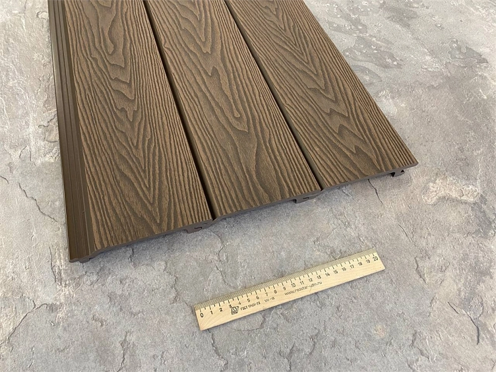 Фасадная панель EasyDecking Вуд-Икс 156х21х3010 Венге 3Д LT 26046