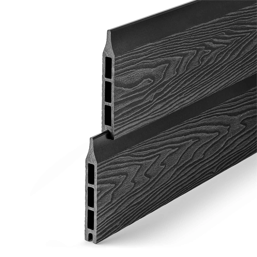 Заборная панель шип-паз EasyDecking Вуд-Икс 146х20х2210 Черное дерево 3Д LT 26966
