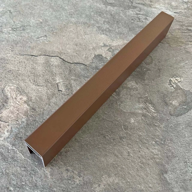 Алюминиевый П-профиль EasyDecking 35x25x3000 Коричневый LT 27526