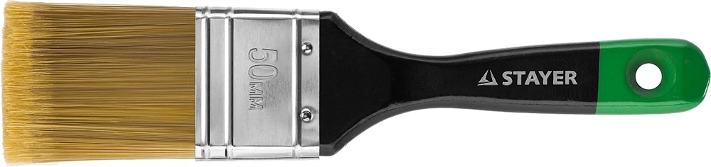 STAYER  UNIVERSAL-ARTEX, 50 мм, 2″, искусственная щетина, деревянная ручка, для высокотекучих ЛКМ, плоская кисть (0106-050) 0106-050