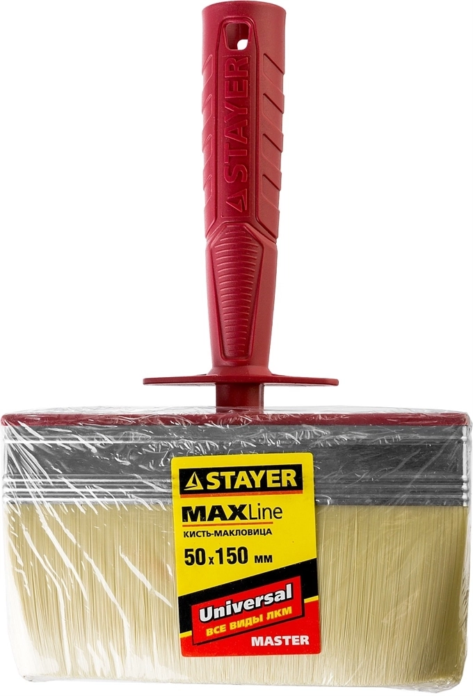 STAYER  UNIVERSAL, 5 х 15 см, светлая щетина, пластмассовый корпус, все виды ЛКМ, макловица (01824-15) 01824-15