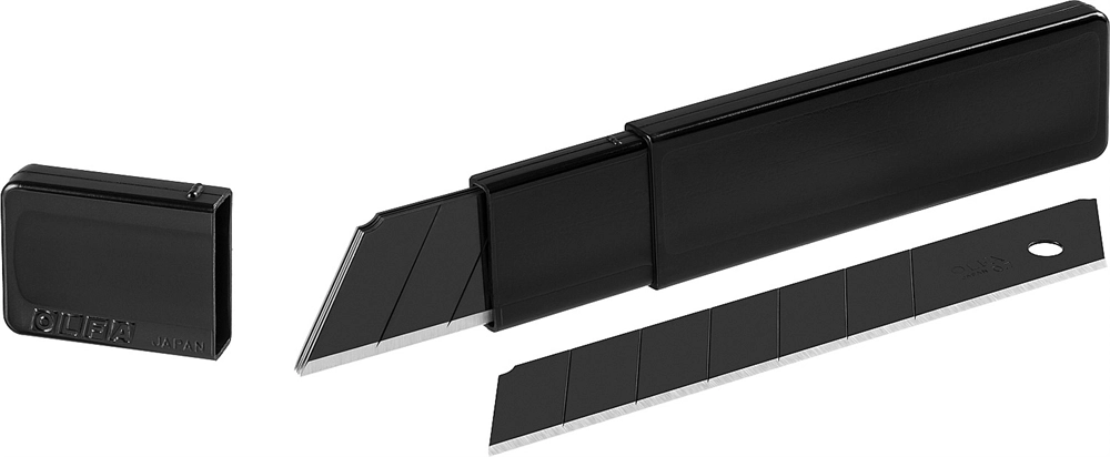 OLFA  EXCEL BLACK, 25 х 126 х 0.7 мм, 5 шт, сегментированные лезвия (OL-HBB-5B) OL-HBB-5B