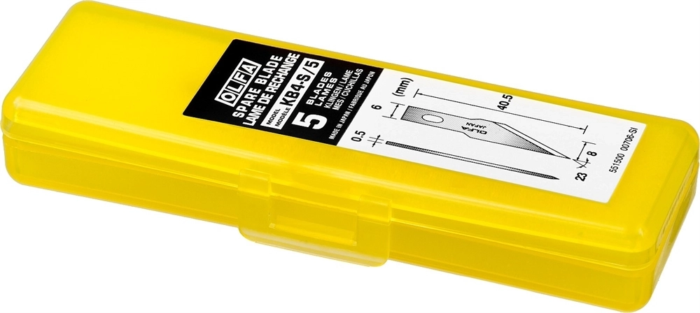 OLFA  6 мм, для ножа, перовые лезвия (OL-KB4-S/5) OL-KB4-S/5