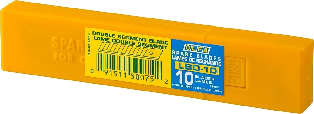 OLFA  18 мм, 10 шт, сегментированные лезвия (OL-LBD-10) OL-LBD-10