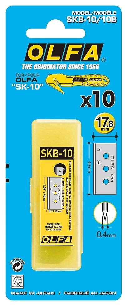 OLFA  17.8 мм, для ножа, специальное лезвие (OL-SKB-10/10B) OL-SKB-10/10B