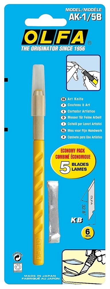 OLFA  с перовым лезвием 6 мм, нож (OL-AK-1/5B) OL-AK-1/5B