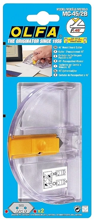 OLFA  Mount Cutter, для резки под углом 45°, 20 мм, нож (OL-MC-45/2B) OL-MC-45/2B