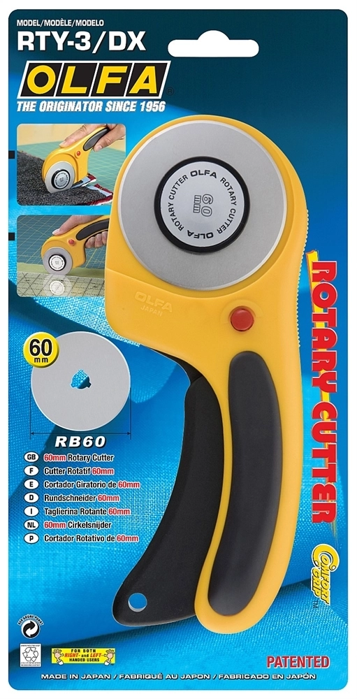 OLFA  60 мм, с круговым лезвием, нож (OL-RTY-3/DX) OL-RTY-3/DX