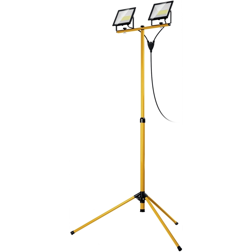 STAYER  LED-MAX, 2 х 50 Вт, 6500 К, IP 65, 1.6 м, светодиодные прожекторы на штативе (56925-2-50) 56925-2-50