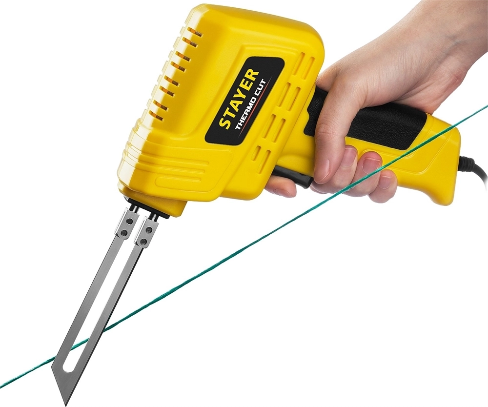 STAYER  Thermo cut, 150 Вт, в наборе: 2 ножа, быстрый рез пенопласта + пластика, прибор для терморезки (45255-H2) 45255-H2