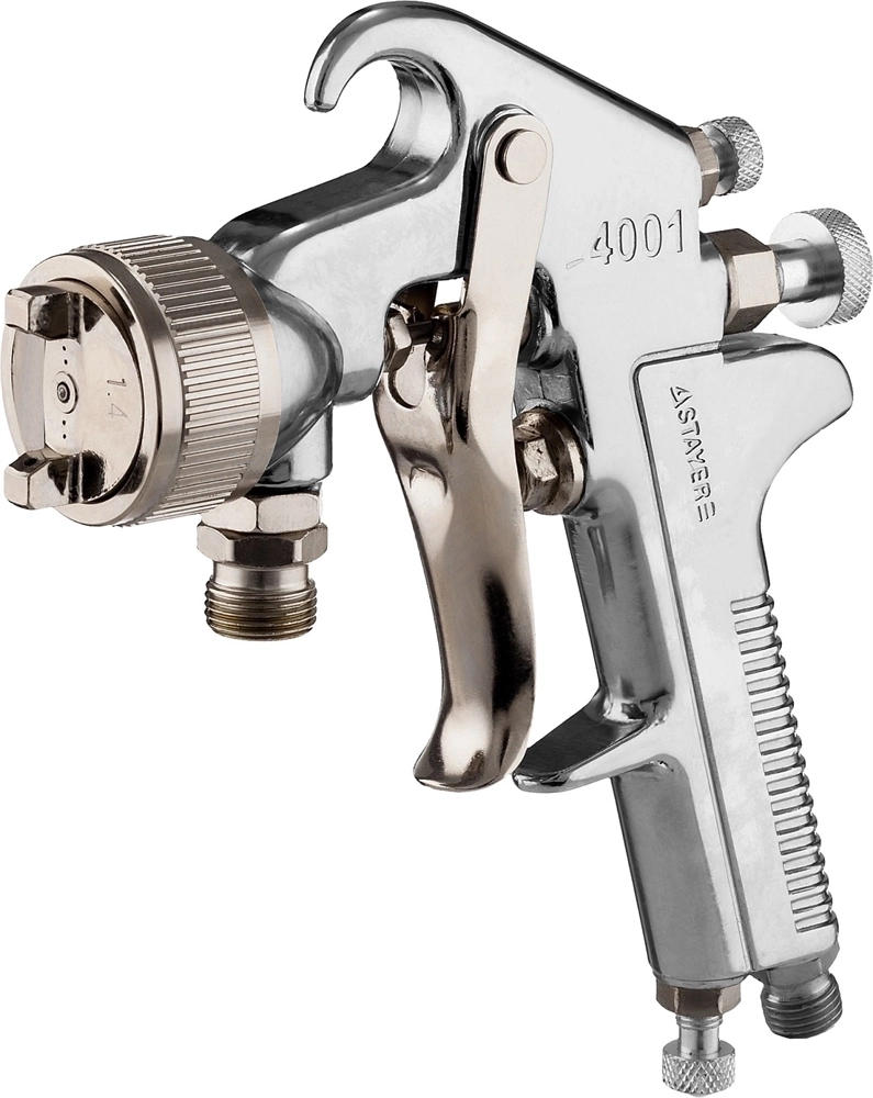 STAYER  AirPro S, EA 1.4 мм, пневматический краскопульт с нижним бачком, Professional (06477-1.4) 06477-1.4