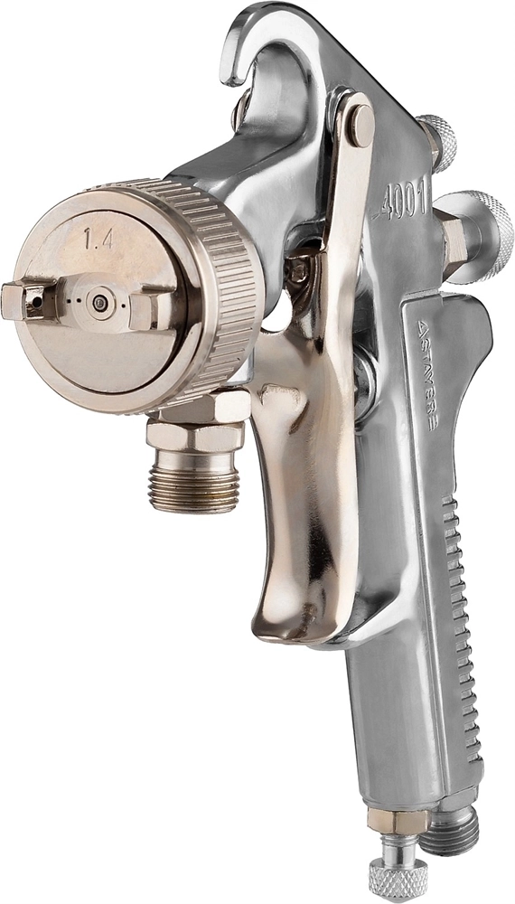 STAYER  AirPro S, EA 1.4 мм, пневматический краскопульт с нижним бачком, Professional (06477-1.4) 06477-1.4
