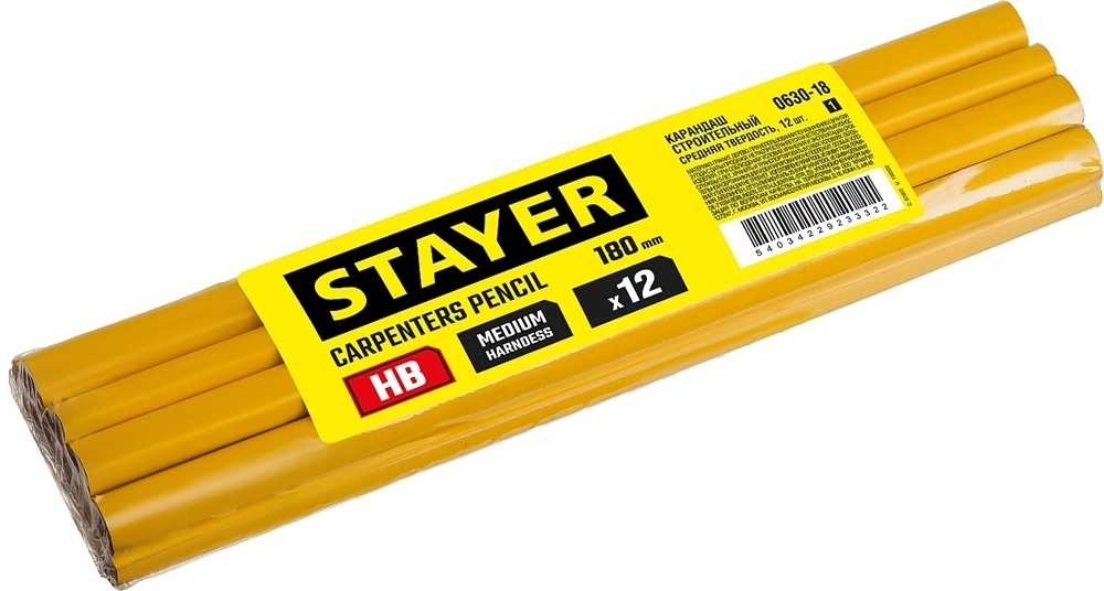 STAYER  HB, 180 мм, строительный карандаш плотника (0630-18) 0630-18_z01