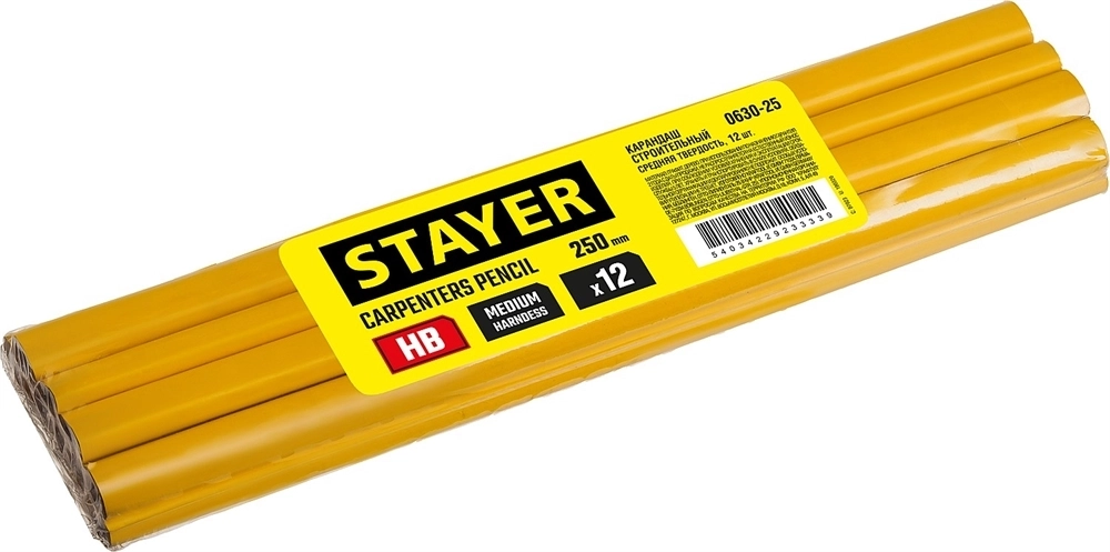 STAYER  HB, 250 мм, удлиненный строительный карандаш плотника (0630-25) 0630-25