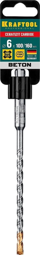 KRAFTOOL  Cerazit Carbide, 6 х 160 мм, SDS-plus бур (29320-160-06) 29320-160-06_z02