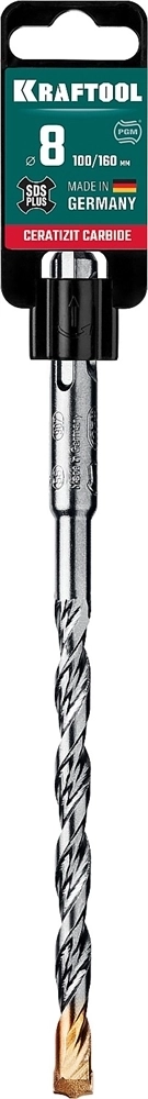 KRAFTOOL  Cerazit Carbide, 8 х 160 мм, SDS-plus бур (29320-160-08) 29320-160-08_z02