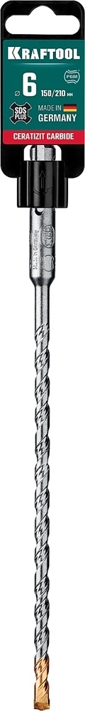 KRAFTOOL  Cerazit Carbide, 6 х 210 мм, SDS-plus бур (29320-210-06) 29320-210-06_z02