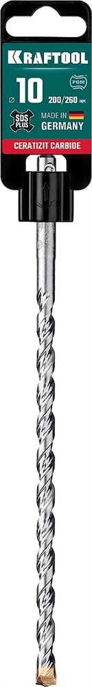 KRAFTOOL  Cerazit Carbide, 10 х 260 мм, SDS-plus бур (29320-260-10) 29320-260-10_z02